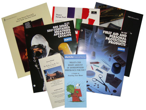 photo of various brochures