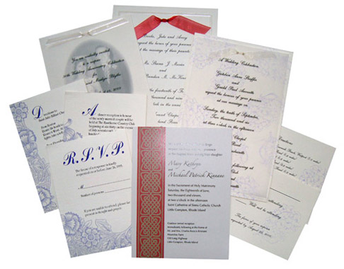photo of various invitations
