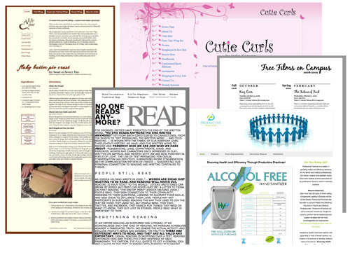 photo of various websites